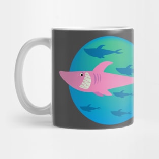 cute pink shark Mug